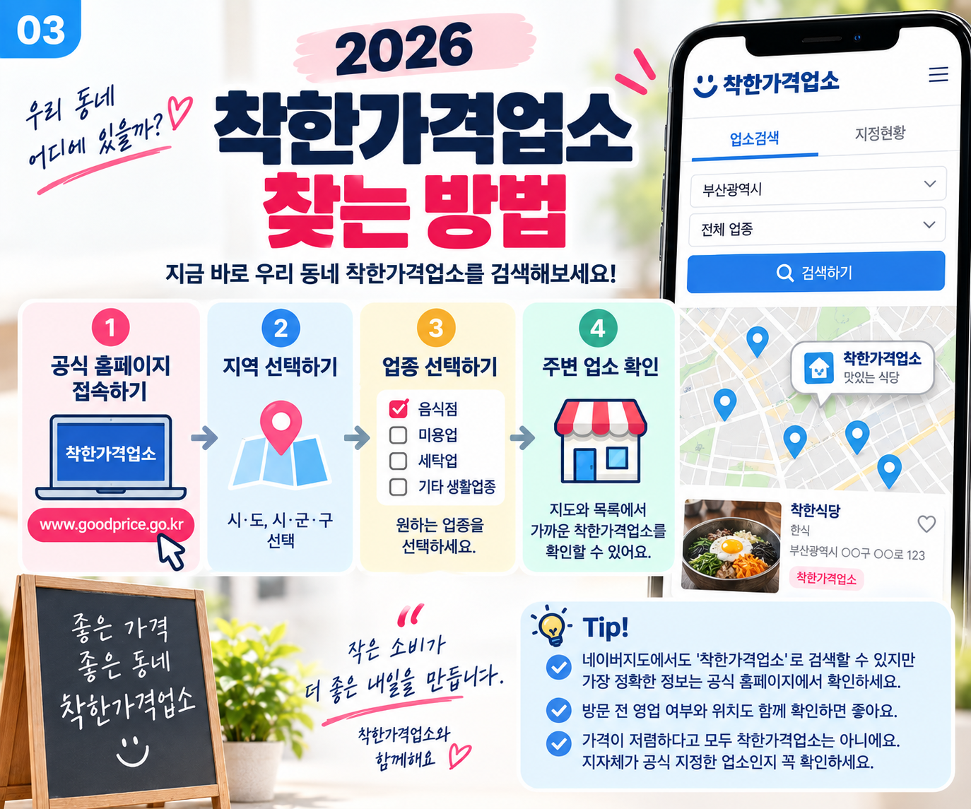 착한가격업소 사용처 찾는방법