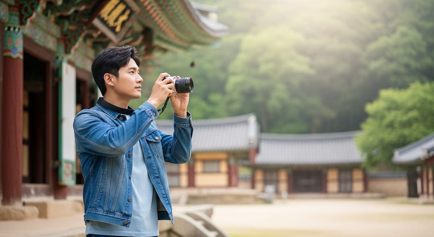 남자-혼자-국내-여행하는-모습