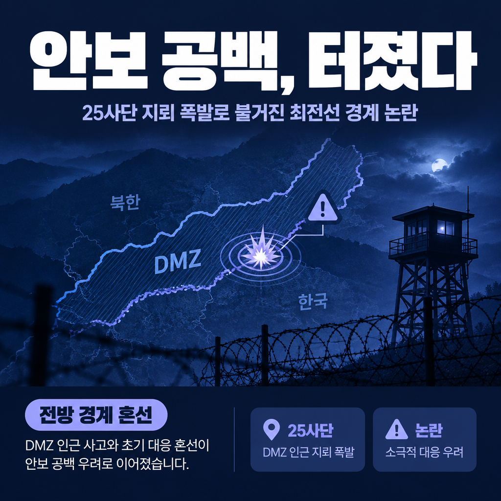 안보 공백, 터졌다