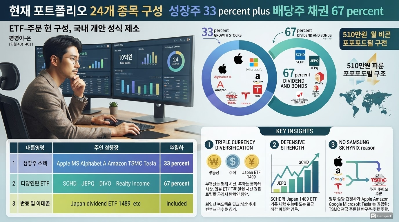 현재 포트폴리오 — 24개 종목 구성