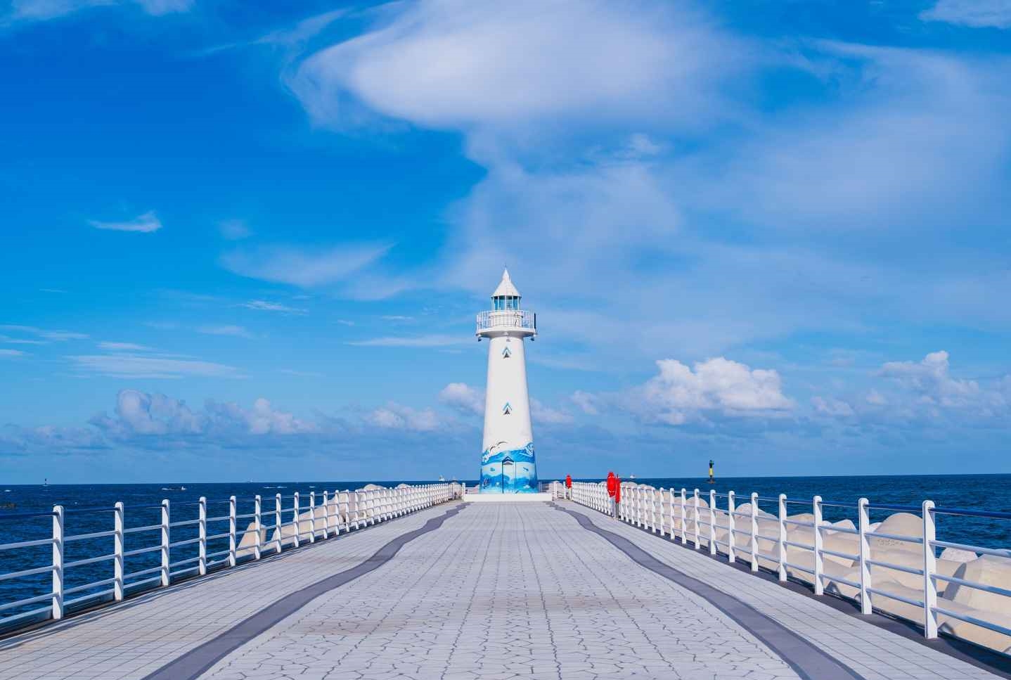 부산 청사포 쌍둥이등대