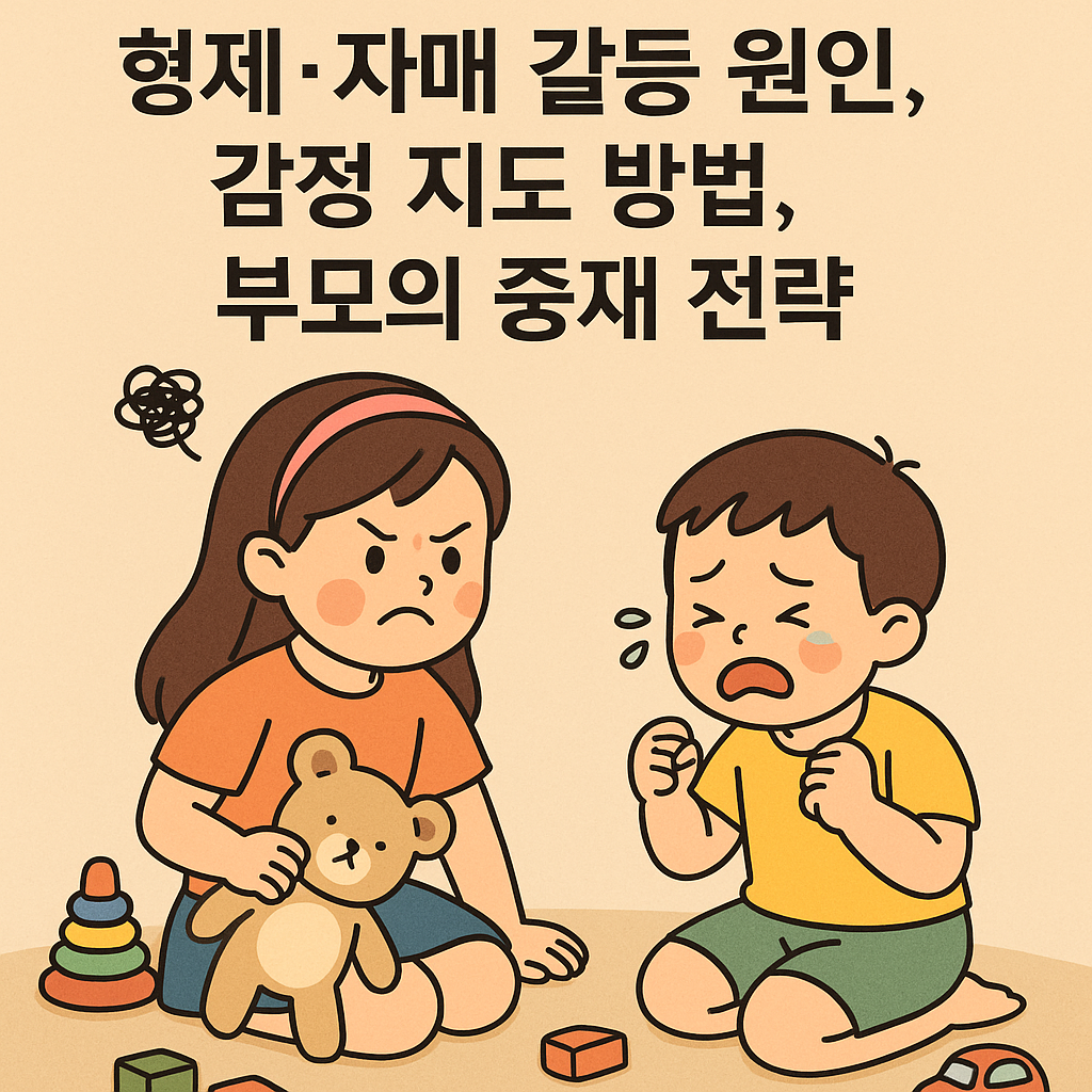 형제·자매 갈등 원인, 감정 지도 방법, 부모의 중재 전략