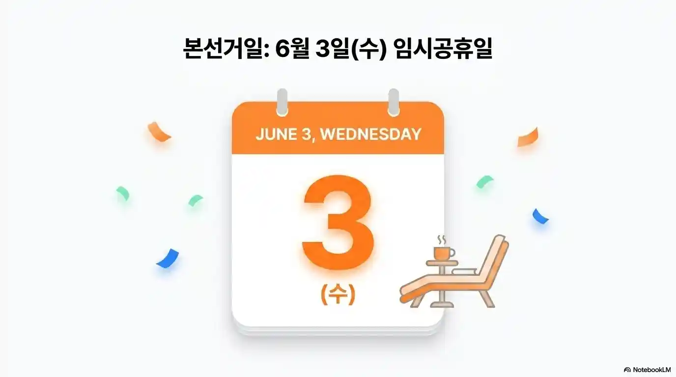 본선거일 일정 6월 3일
