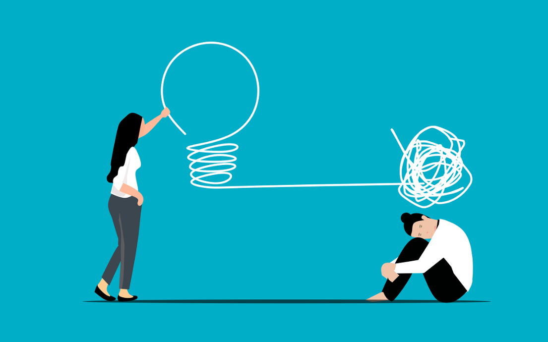 상담학과 vs 심리학과 차이점 (교육내용, 진로, 자격증)에 대한 복잡한 생각을 정리해주는 그림 사진