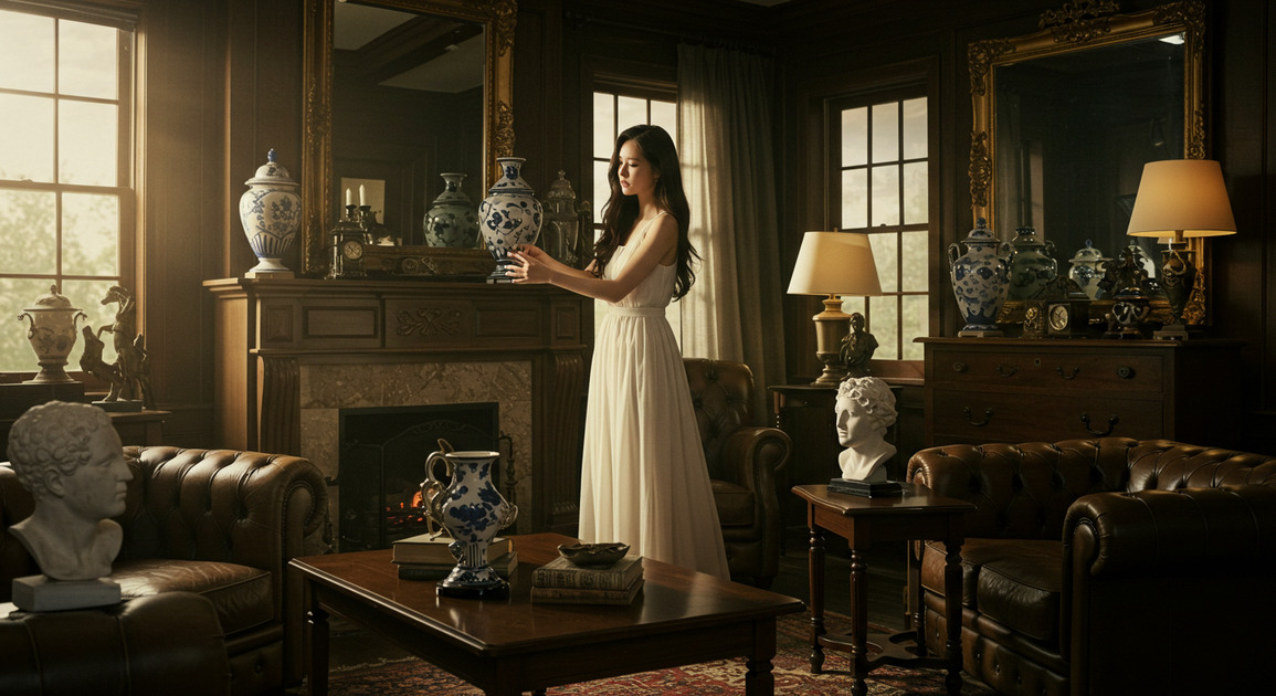 2025 전원 인테리어 트렌드 &ndash; 다크 우드와 럭셔리 소품의 조화