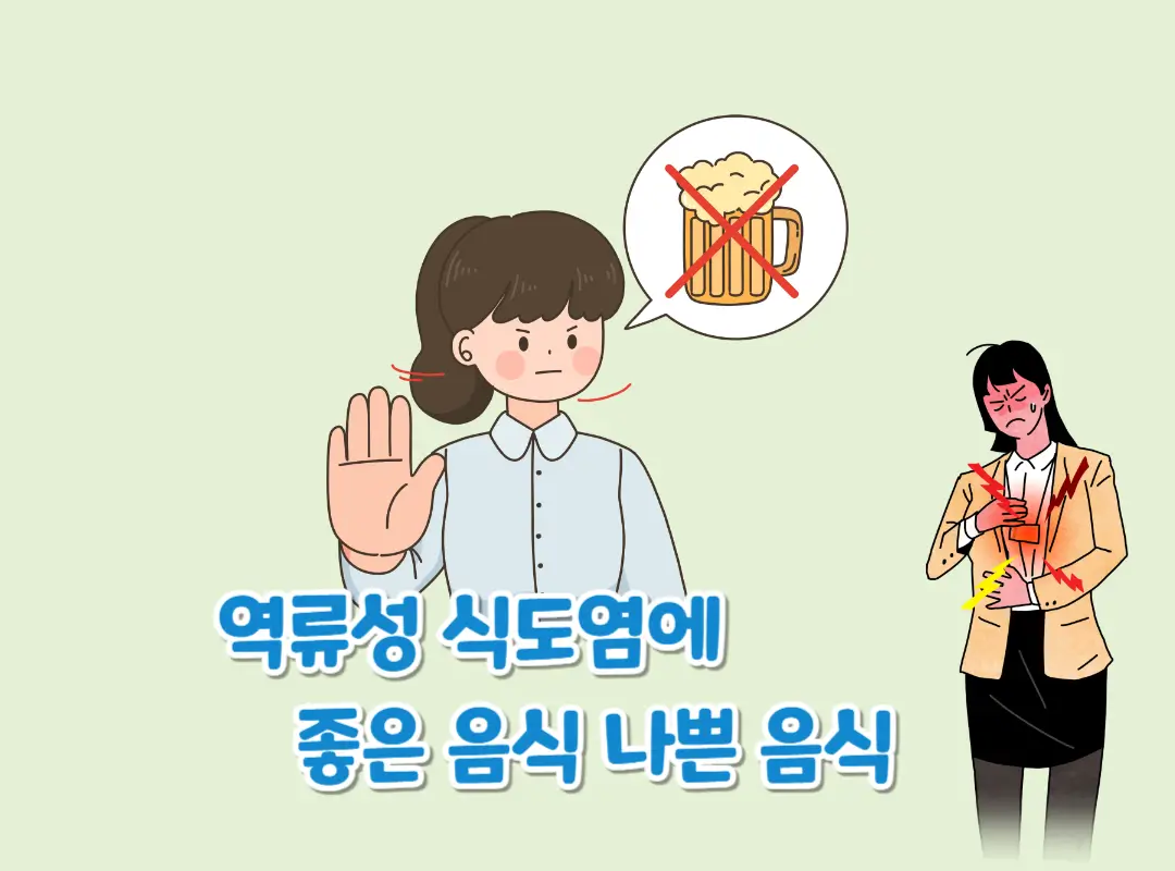 역류성 식도염 좋은 음식 나쁜 음식 섬네일