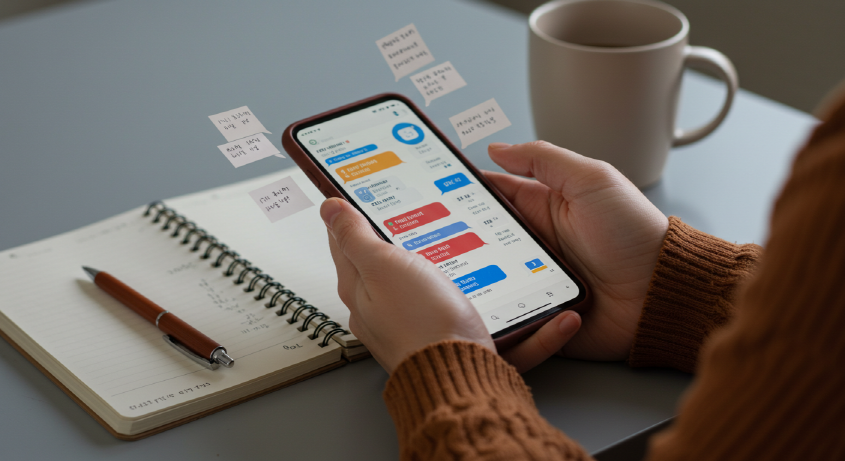 가상자산 사기 피해 증거를 확보하기 위해 스마트폰 화면을 캡처하는 모습