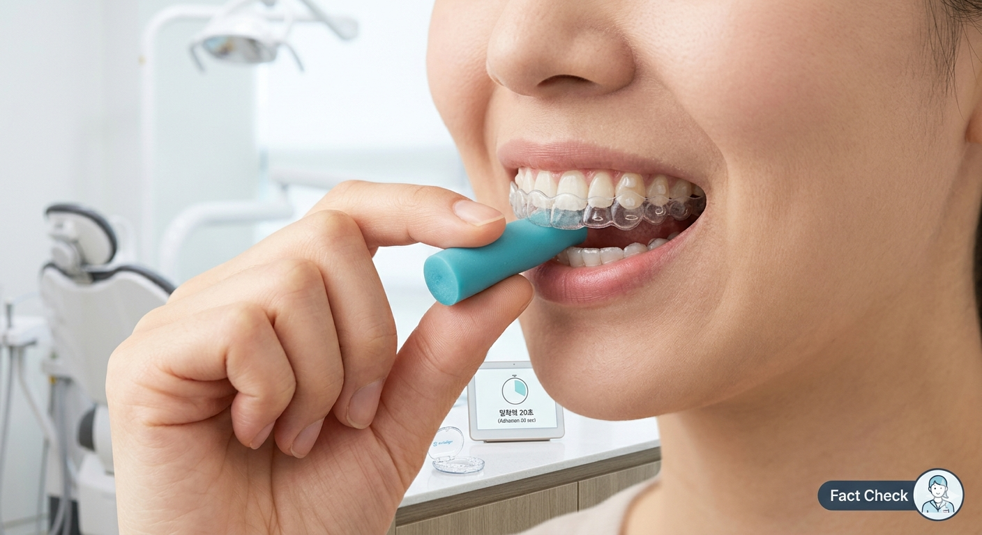 인비절라인 밀착을 위한 츄이 사용법과 교정 속도 향상 가이드