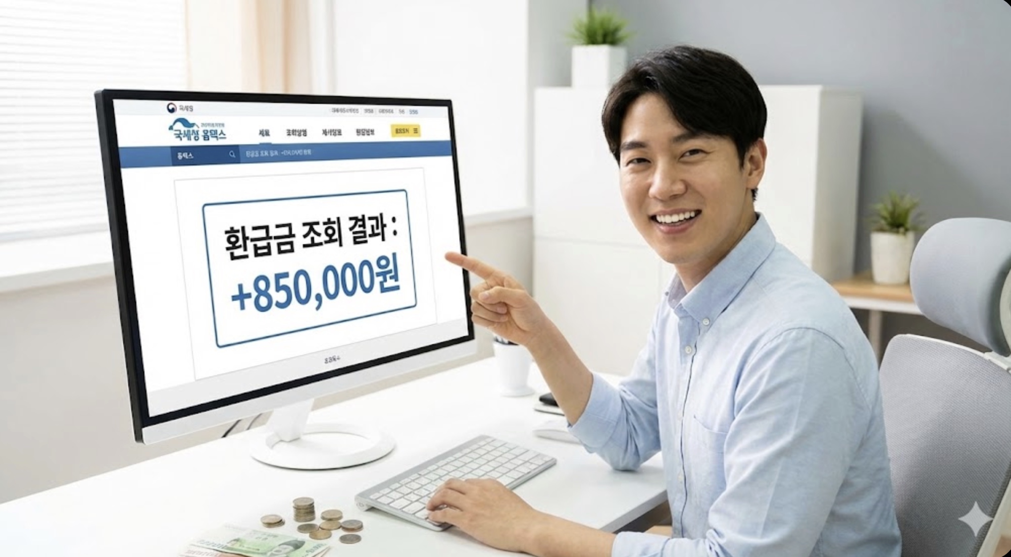 국세청 홈택스 연말정산 간소화 서비스 환급금 조회 방법