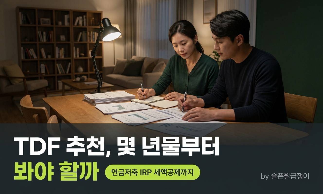 거실에서 노트에 적는 은퇴 계획