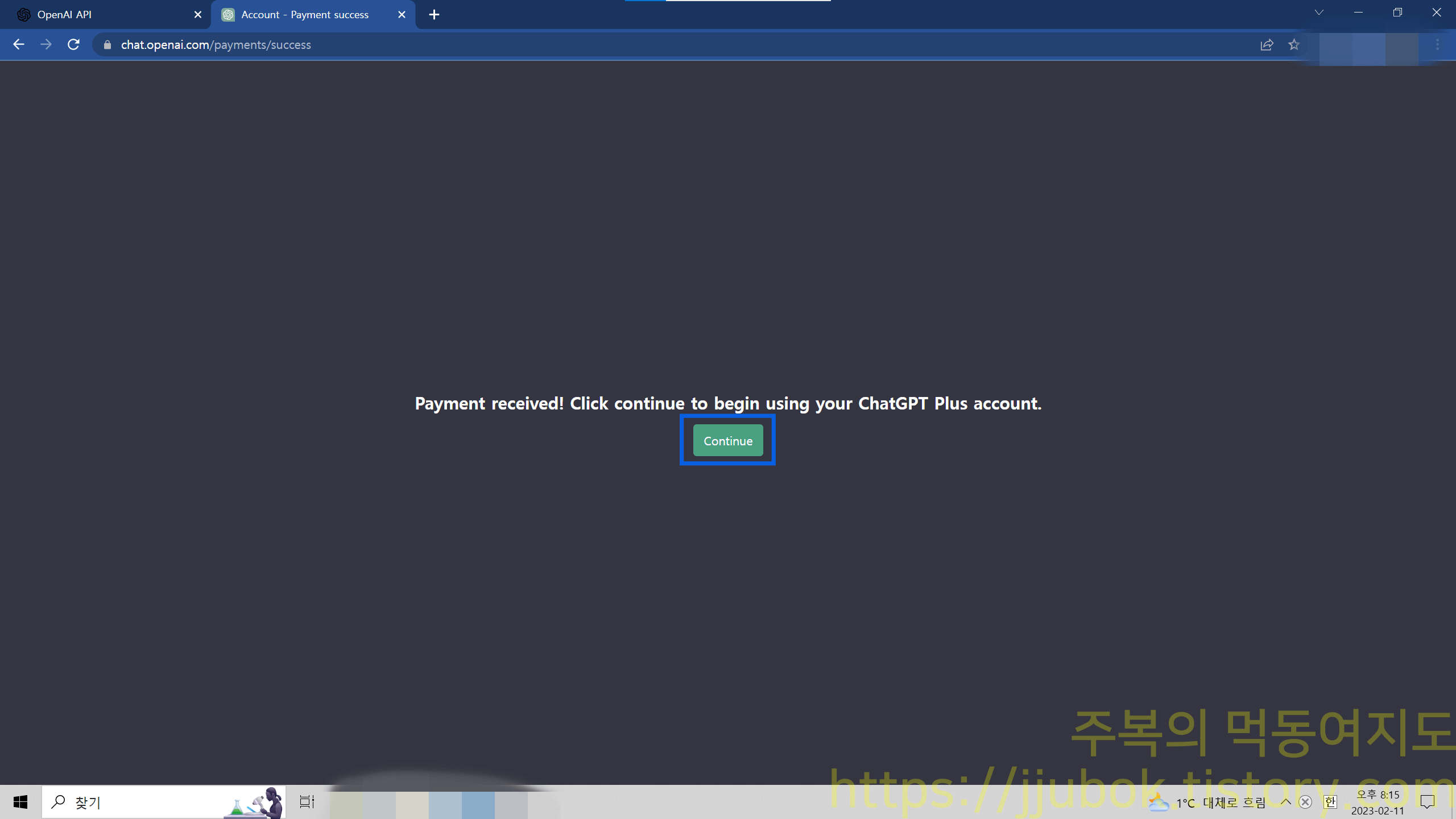 ChatGPT-결제-성공