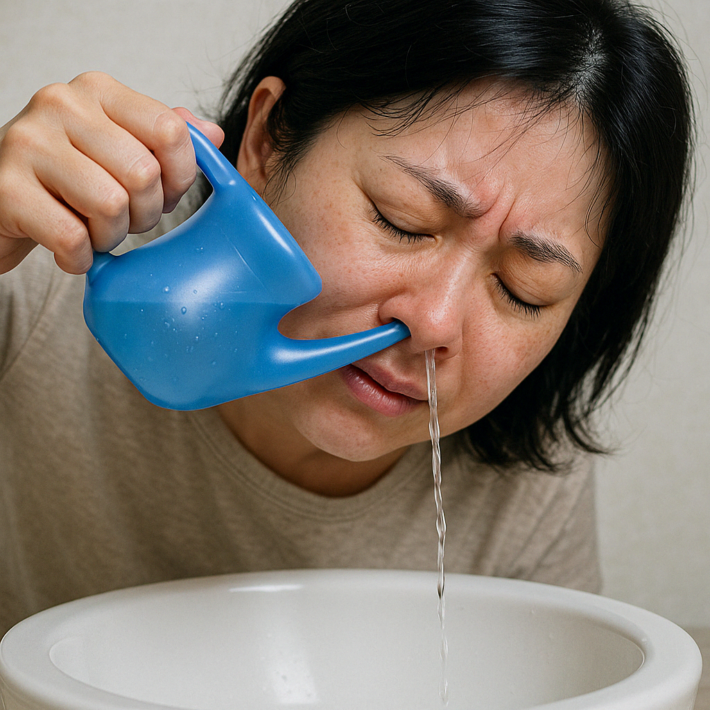 생리식염수 사용 코세척