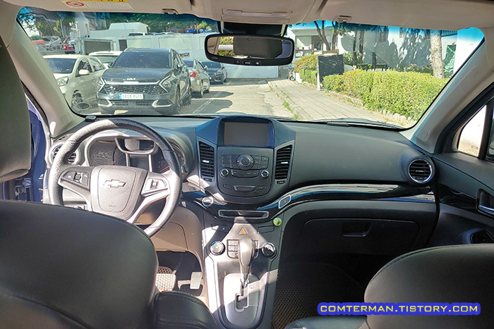 올란도 디젤 전면부 실내