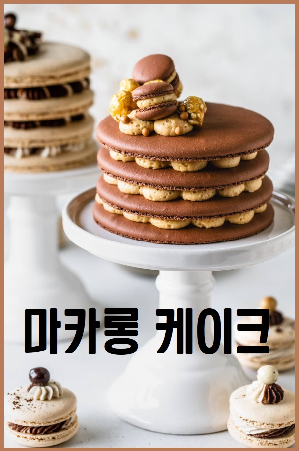 마카롱 케이크