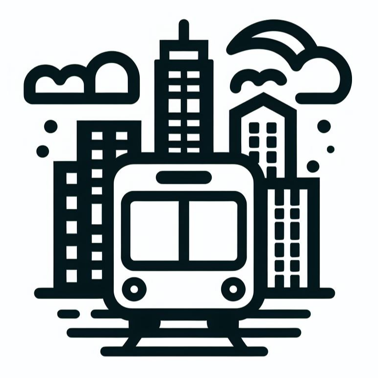 전철과 도시 로고