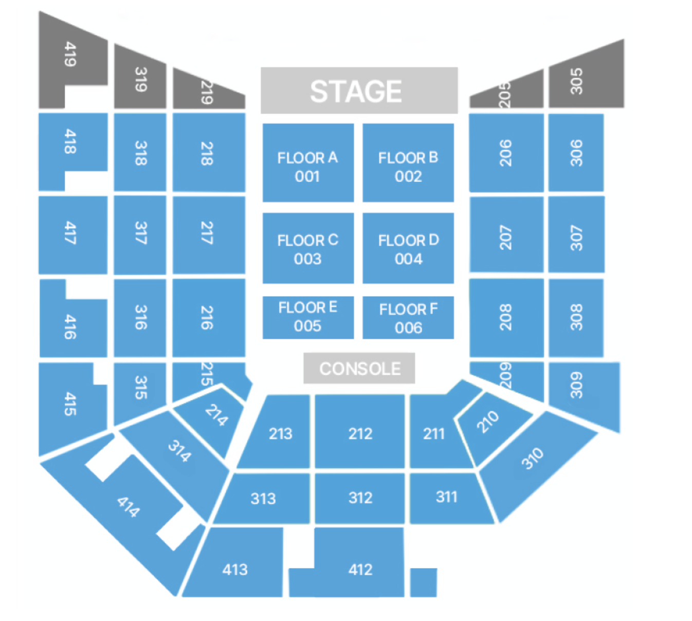 스카이페스티벌 좌석배치도