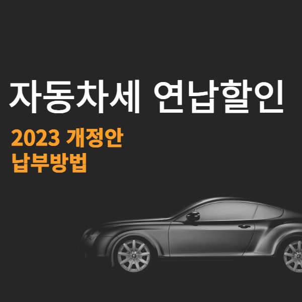 자동차세 연납할인