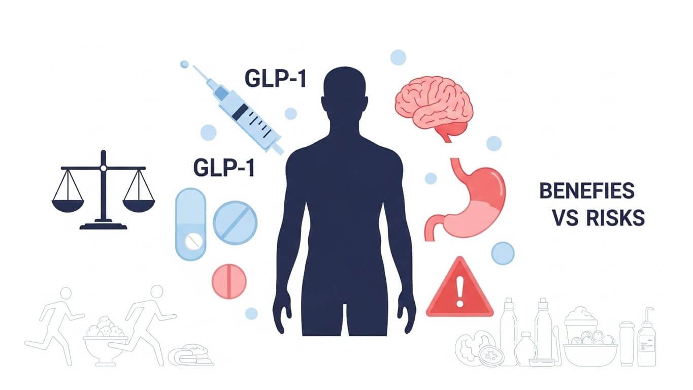 GLP-1 약물의 효과와 한계 (세마글루타이드, 부작용, 대안)