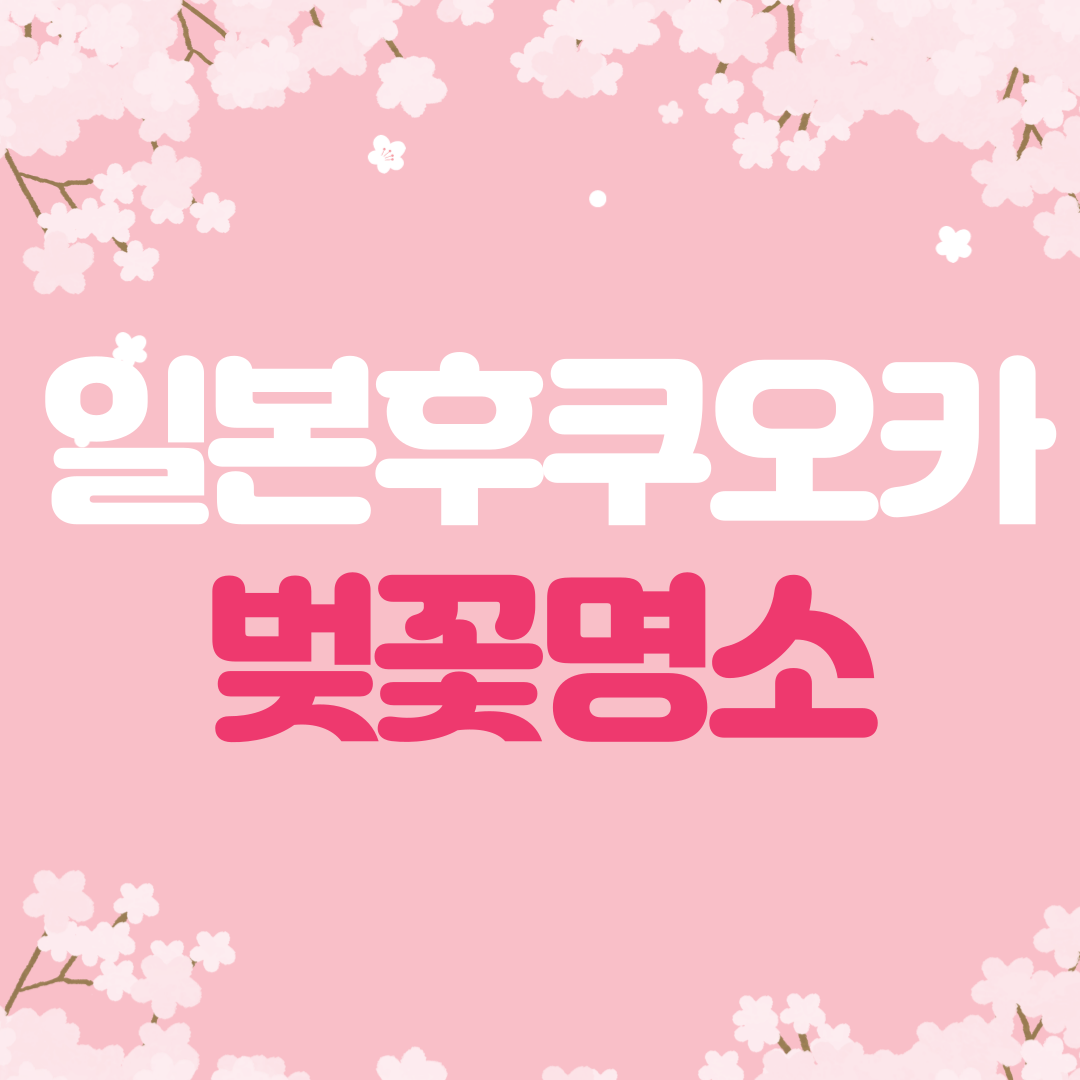 후쿠오카 벚꽃놀이 명소 10곳