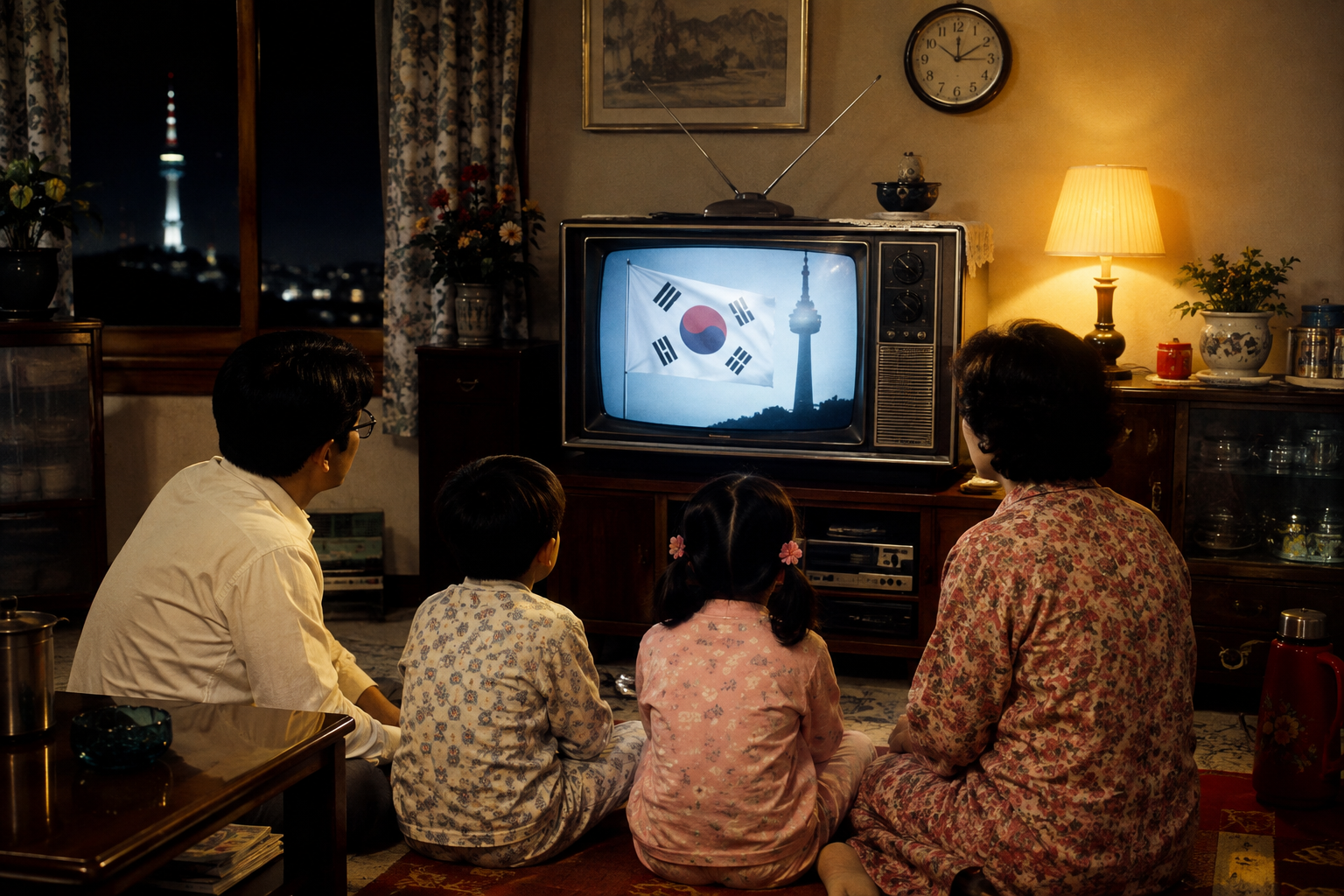 애국가와 함께 시작하고 끝났던 TV 방송