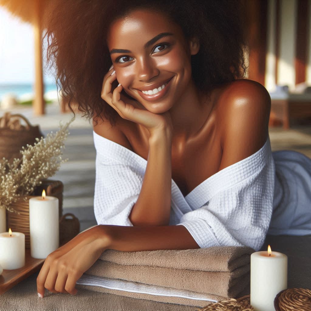 피부,체형관리 샵 배경