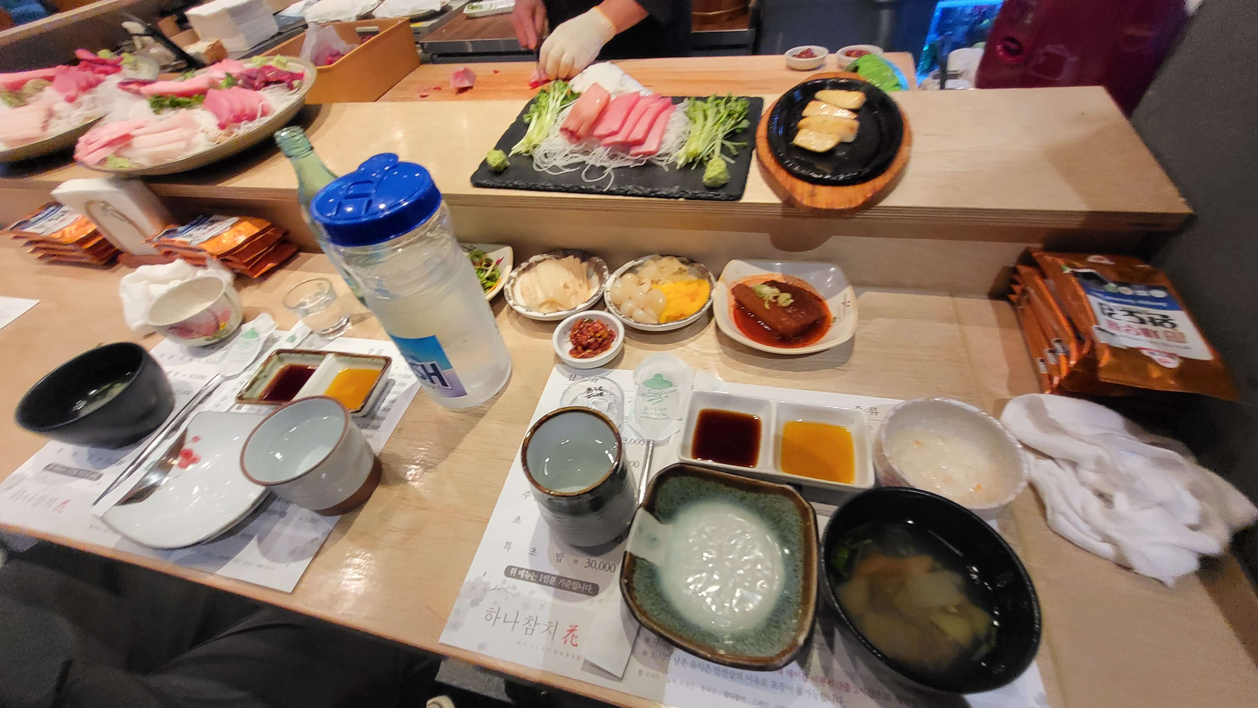 모란역 하나참치 기본 상차림