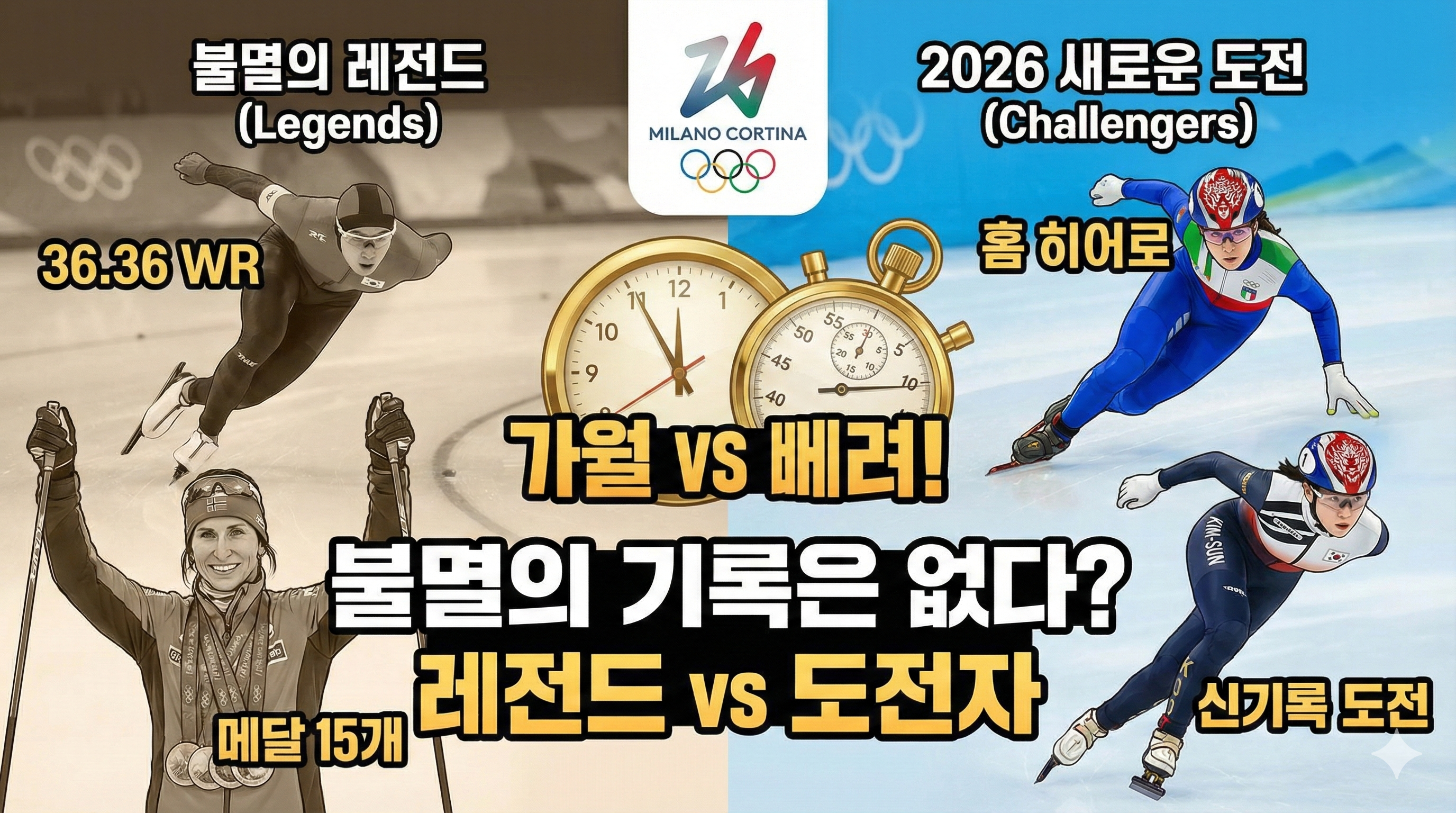 "불멸의 기록은 없다?" 동계올림픽 레전드 &amp; 2026년의 도전자들