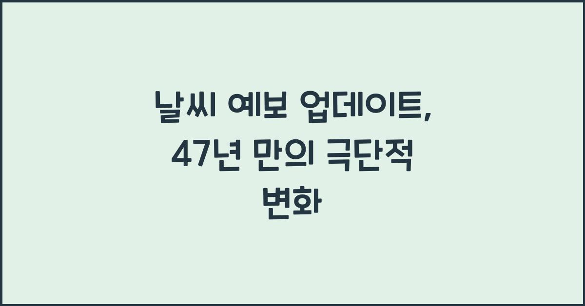 날씨 예보 업데이트