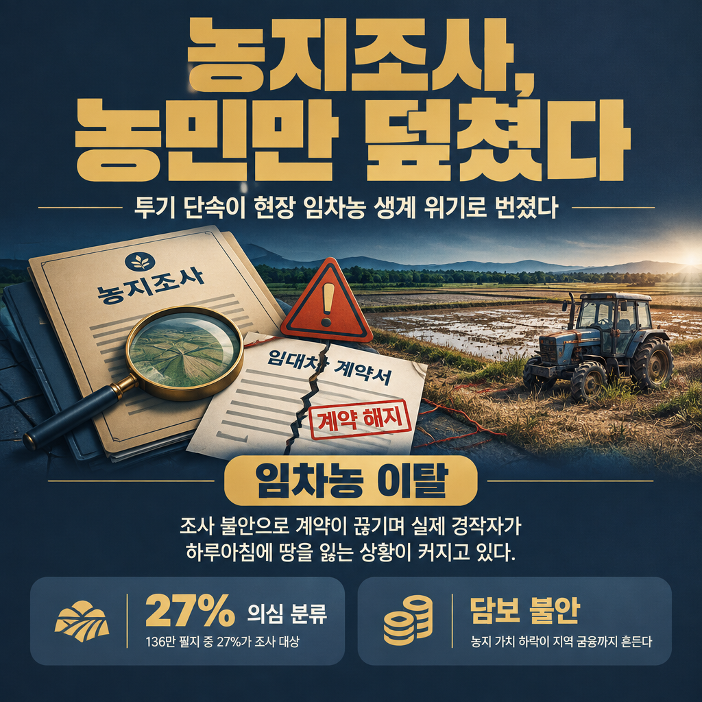 농지조사, 농민만 덮쳤다