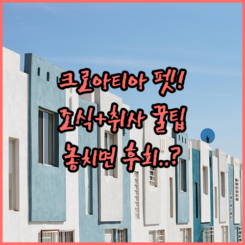 반려동물 무료조식 취사 가능 크로아티..