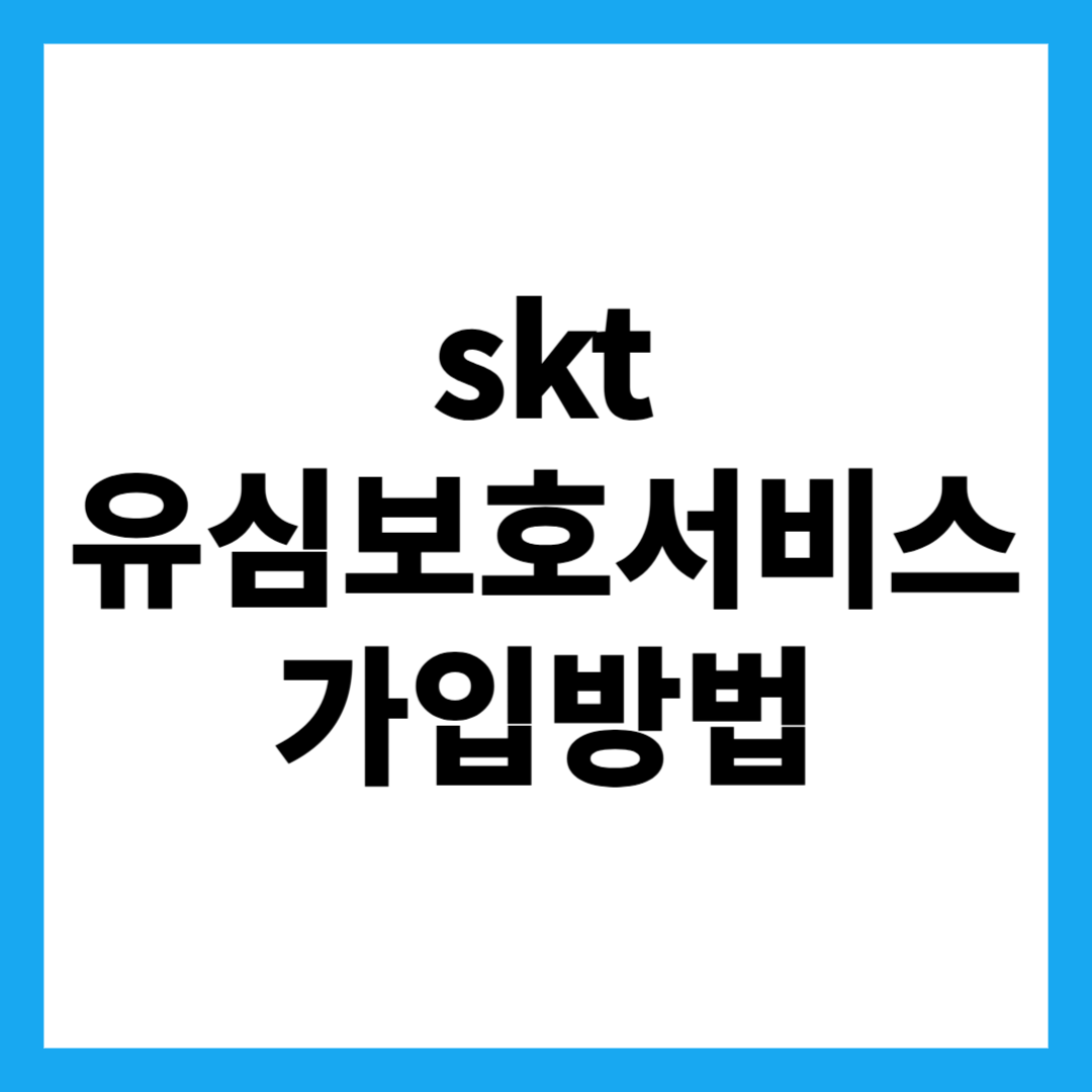 skt 유심보호서비스 가입방법