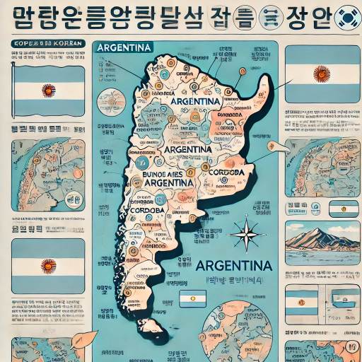 아르헨티나 지도 한글판 보는 법