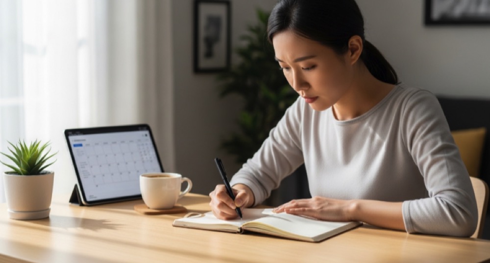 갱년기 관리 방법을 실천하기 위해 계획