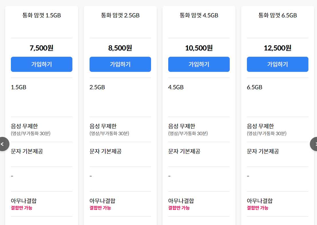 저렴한 알뜰폰 요금제 추천 12월
