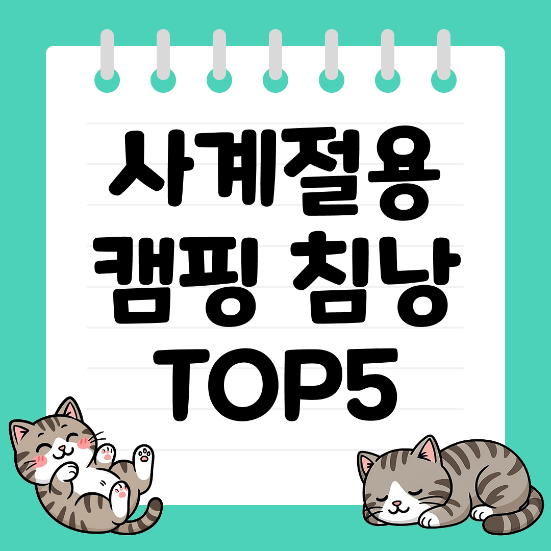 백패킹과 캠핑 모두 활용 가능한 사계절용 침낭 TOP5