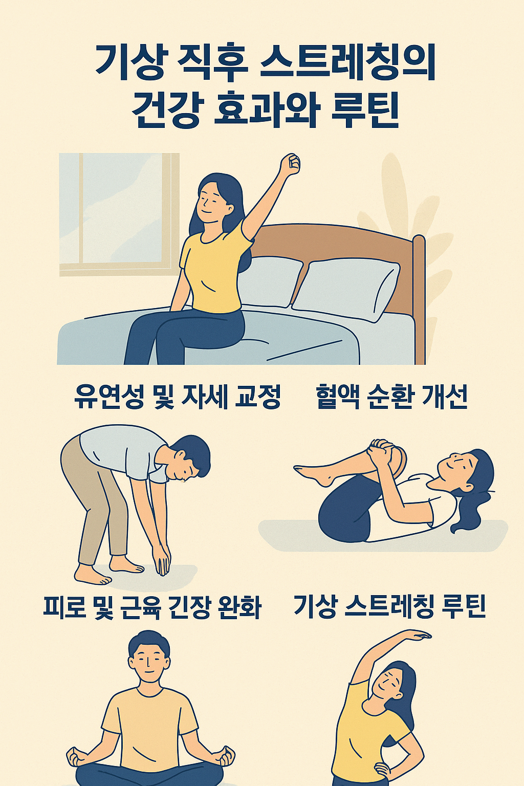 기상 직후 스트레칭의 건강 효과와 루틴