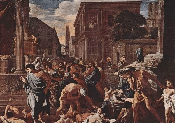 유스티니아누스 역병이 돌던 때의 처참함을 그린 그림