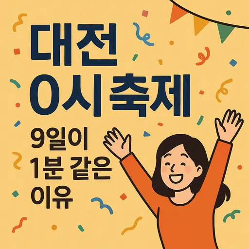 대전 0시 축제 완벽 관람법, 9일간 즐기는 꿀팁 7가지