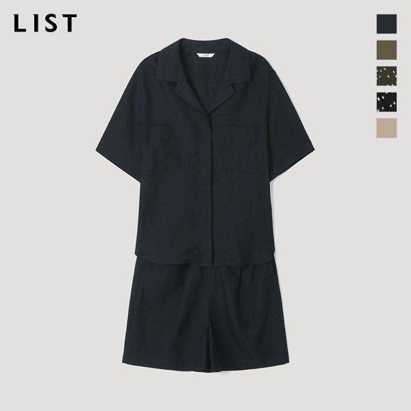 리스트 오픈 칼라 숏 점프수트 TWWOPL60240