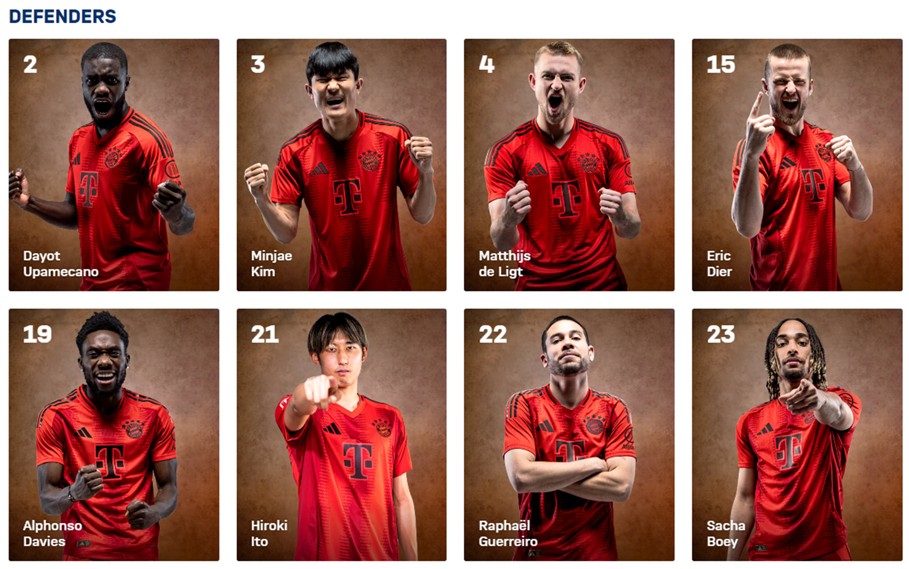 토트넘 바이에른 뮌헨 주요선수