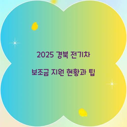 경북 전기차 보조금