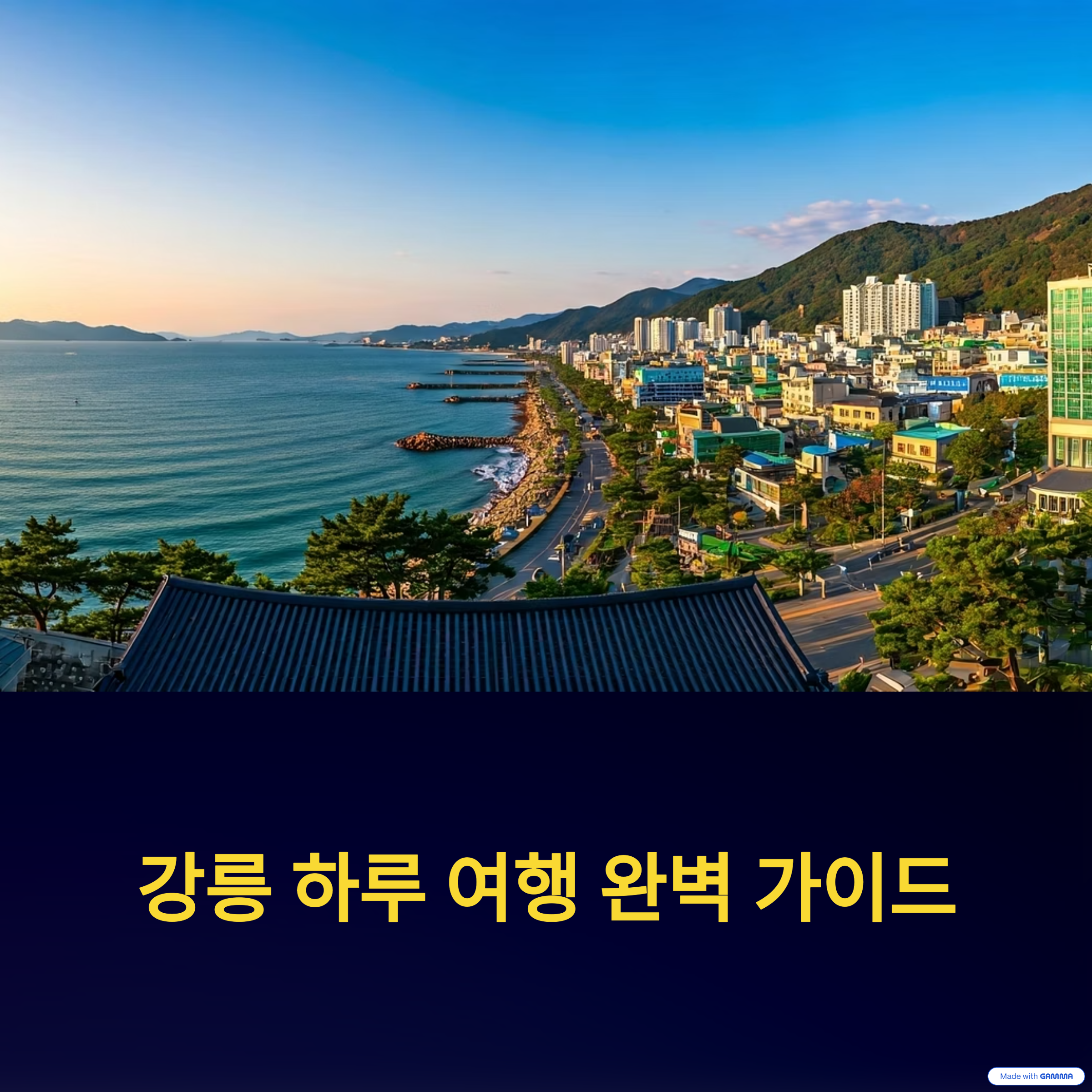 강릉 하루 여행 완벽 가이드