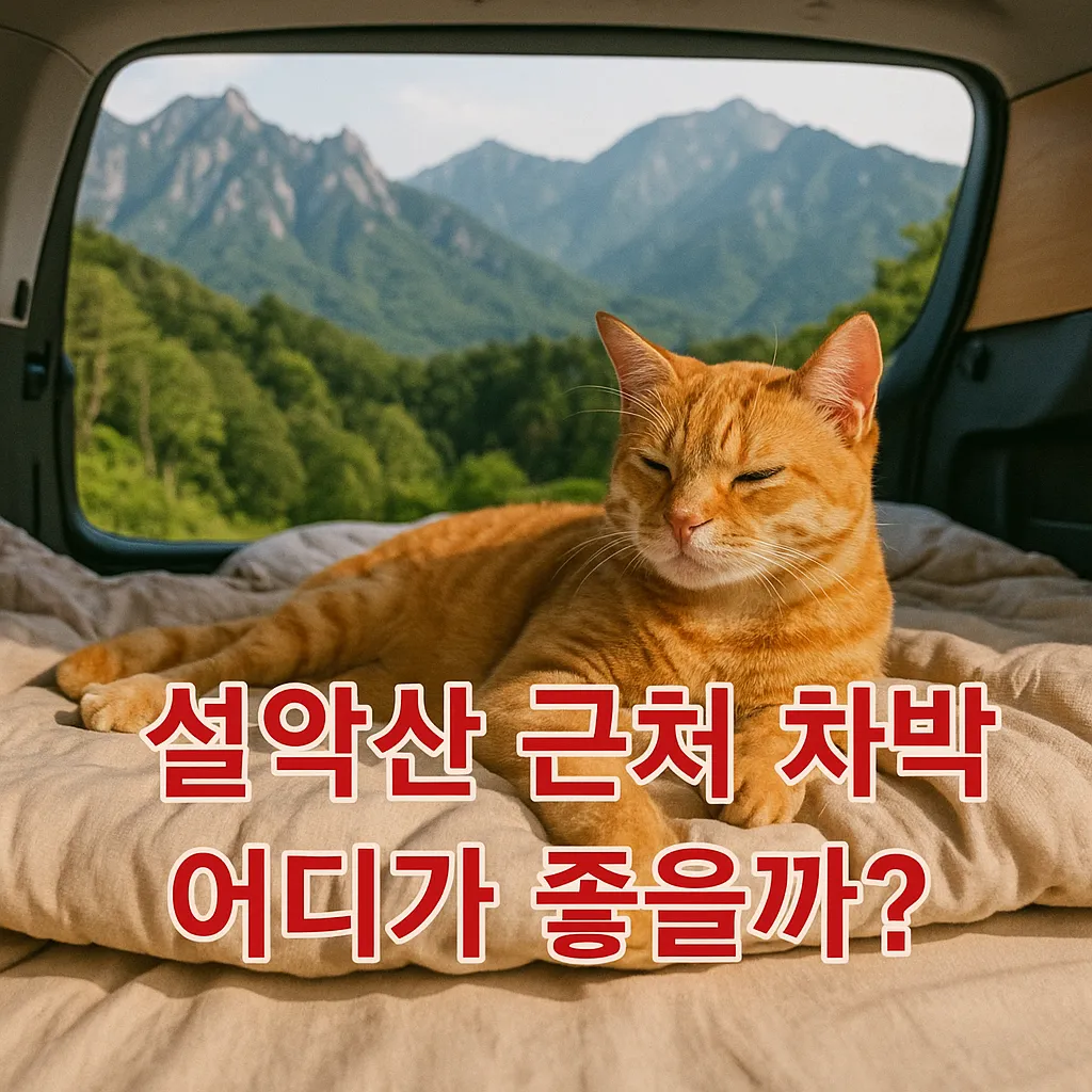 설악산 근처 차박 명소