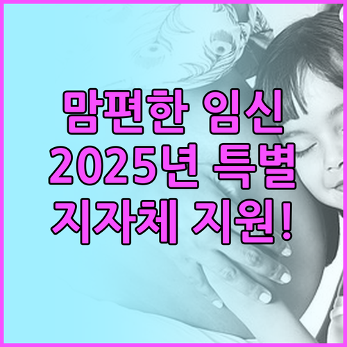 맘편한 임신 서비스: 2025년 지자