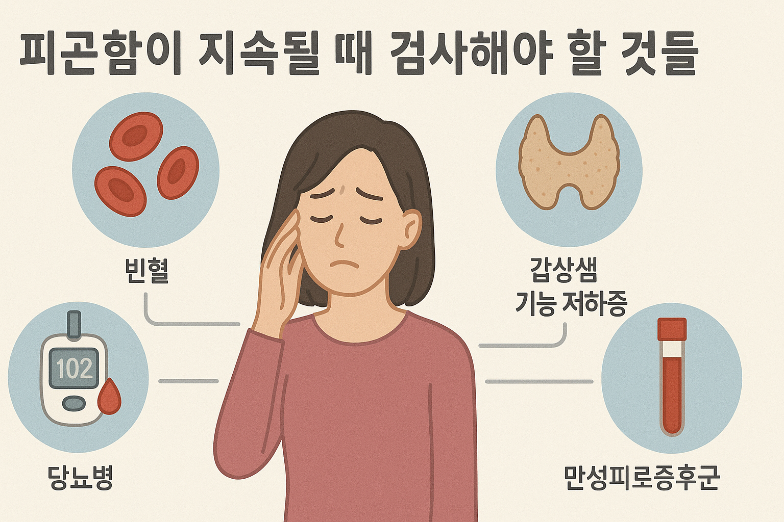 피곤함, 간 빈혈, 당뇨병, 만성피로