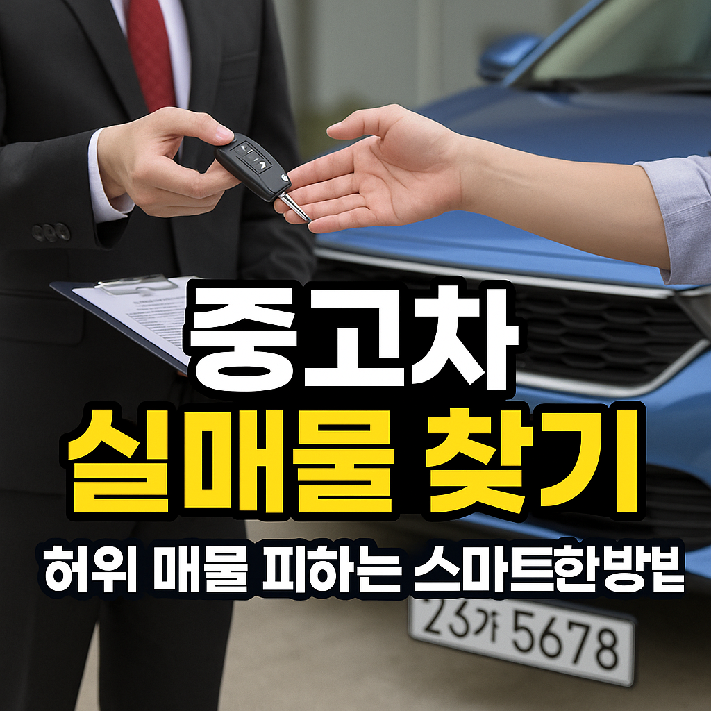중고차 실매물 거래하는 사람