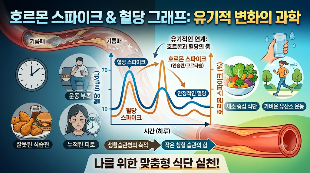 호르몬 스파이크, 혈당, 당뇨