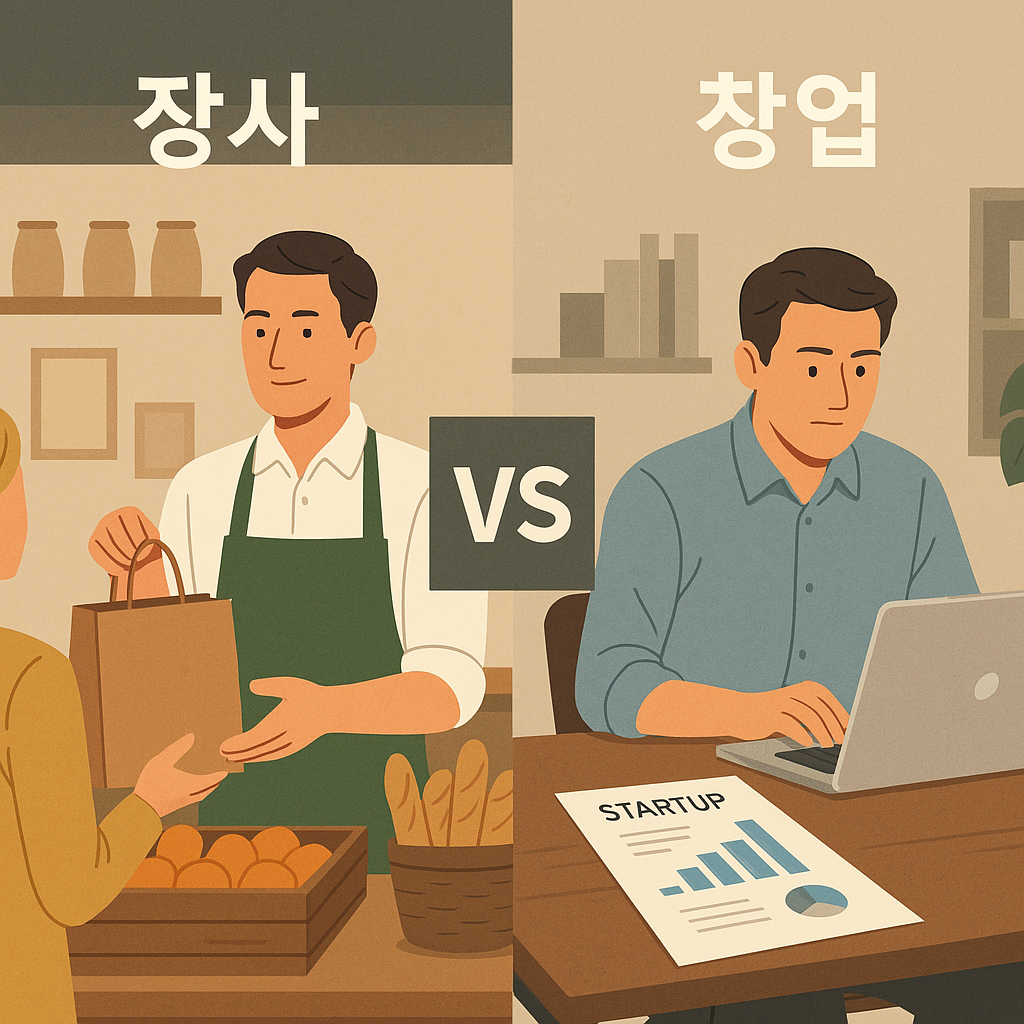 장사와 창업, 비슷해 보여도 본질은 다르다에 관한 이미지