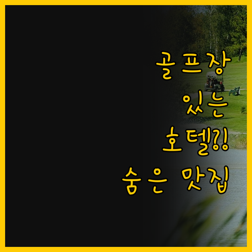 골프장이 있는 호텔이 있다고 C.요코..