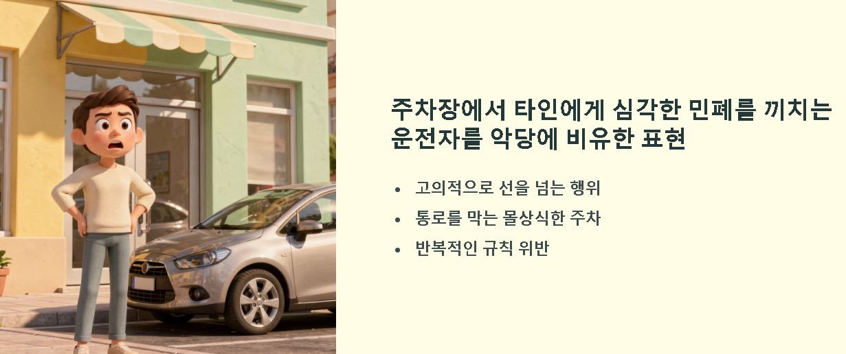 주차 빌런 뜻